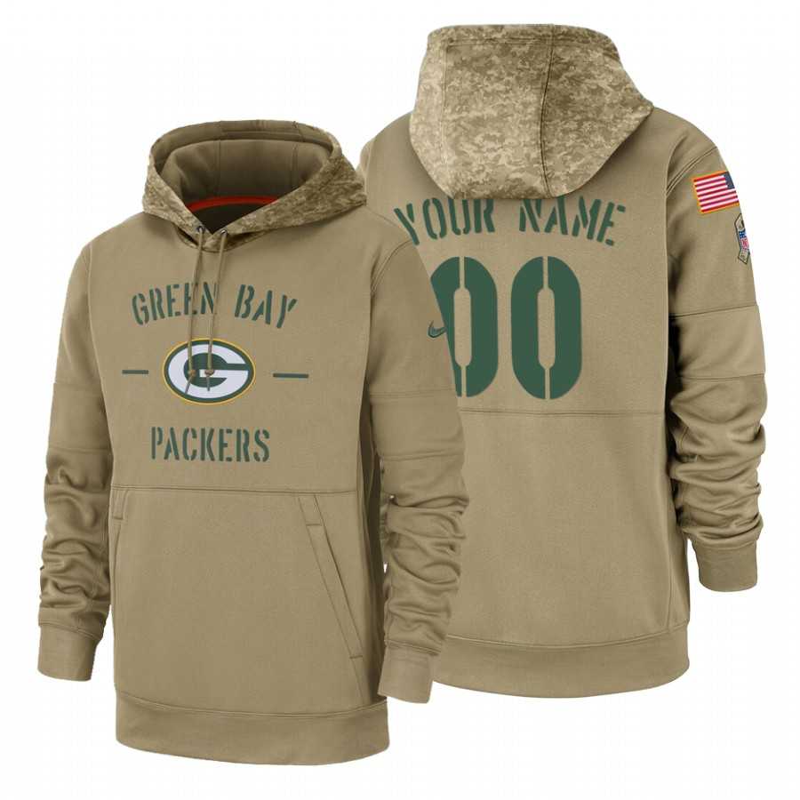 Green Bay Packers Customized Nike Tan Salute To Service Name & Number Sideline Therma Pullover Hoodie,We sell and wholesale Green Bay Packers Customized Nike Tan Salute To Service Name & Number Sideline Therma Pullover Hoodie on line form chian!